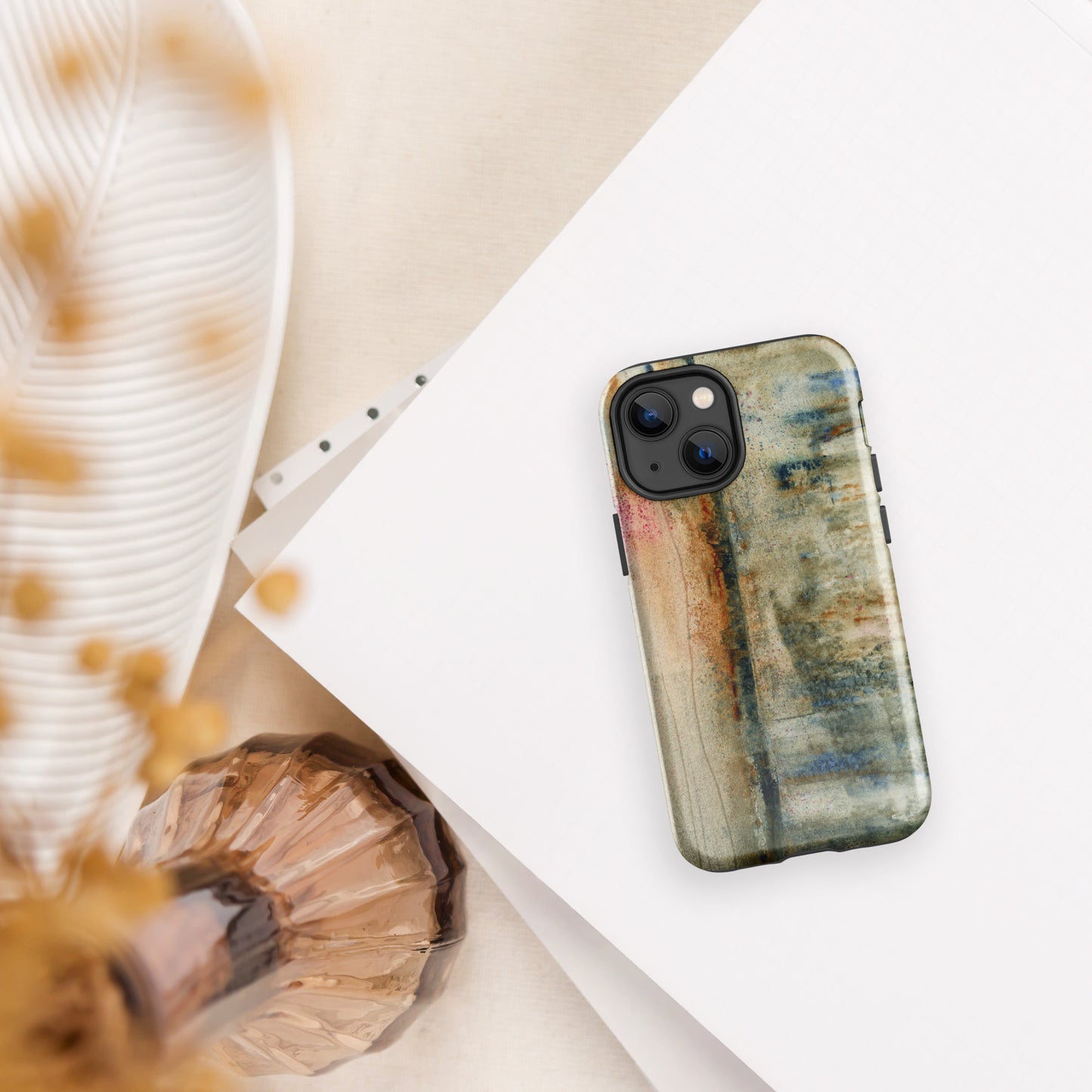 Rustic Smear Tough Case for iPhone®