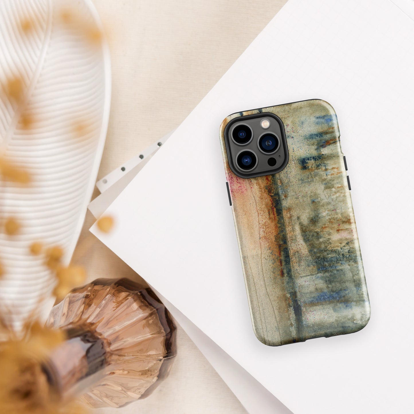 Rustic Smear Tough Case for iPhone®