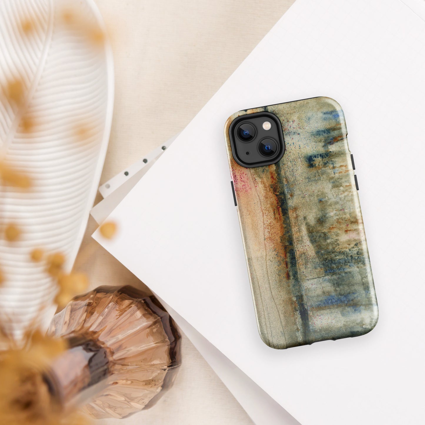 Rustic Smear Tough Case for iPhone®