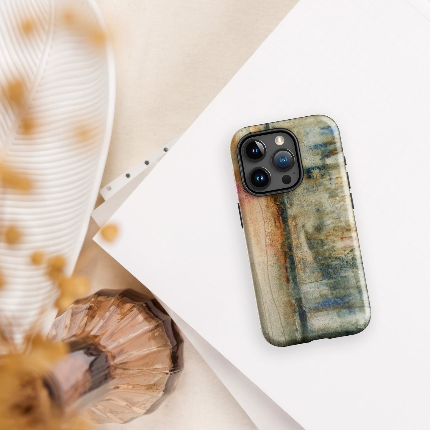 Rustic Smear Tough Case for iPhone®